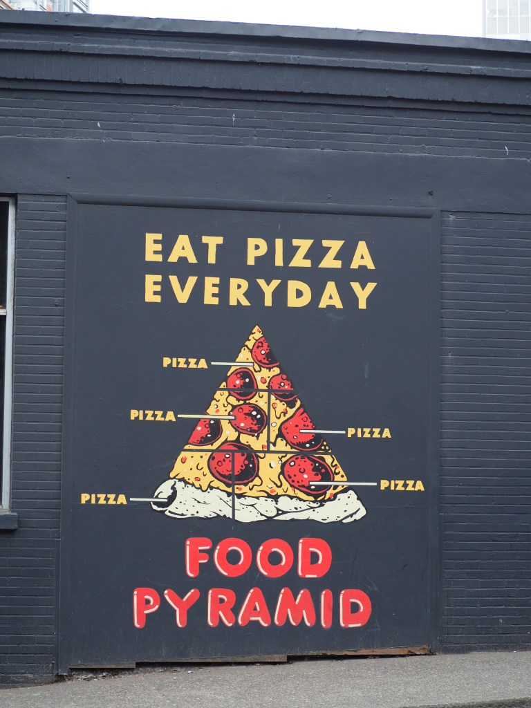 eat pizza everyday according to this food pyramid in portland oregon