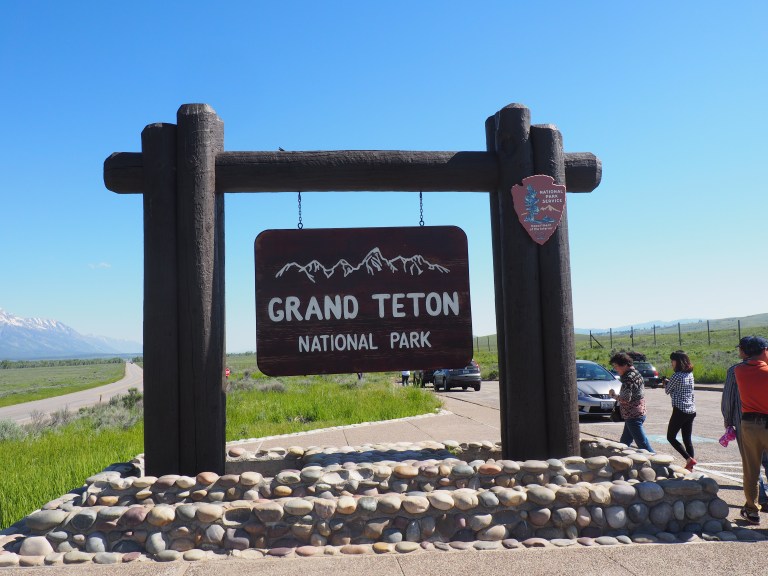 Grand Teton National Park sign