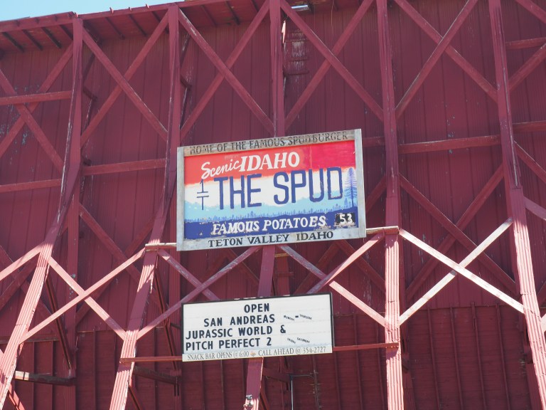 the Spud drive in theatre Driggs Idaho
