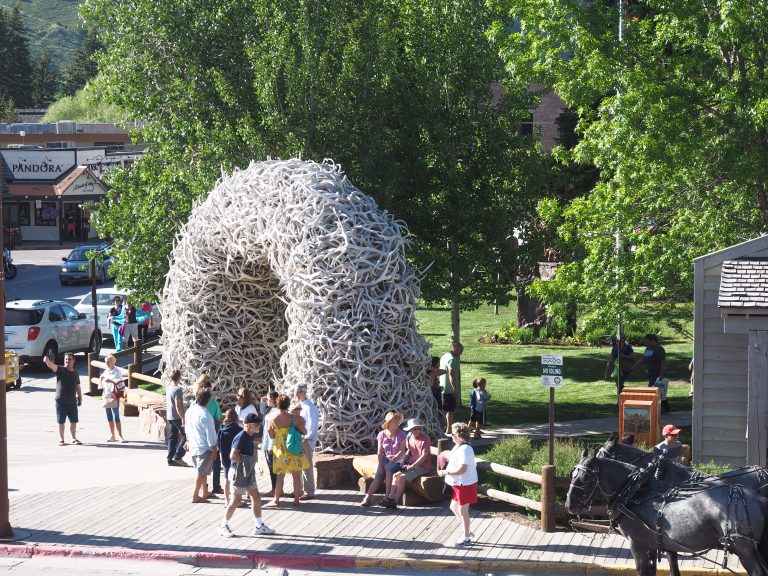 elk antler arches in jackson wyoming