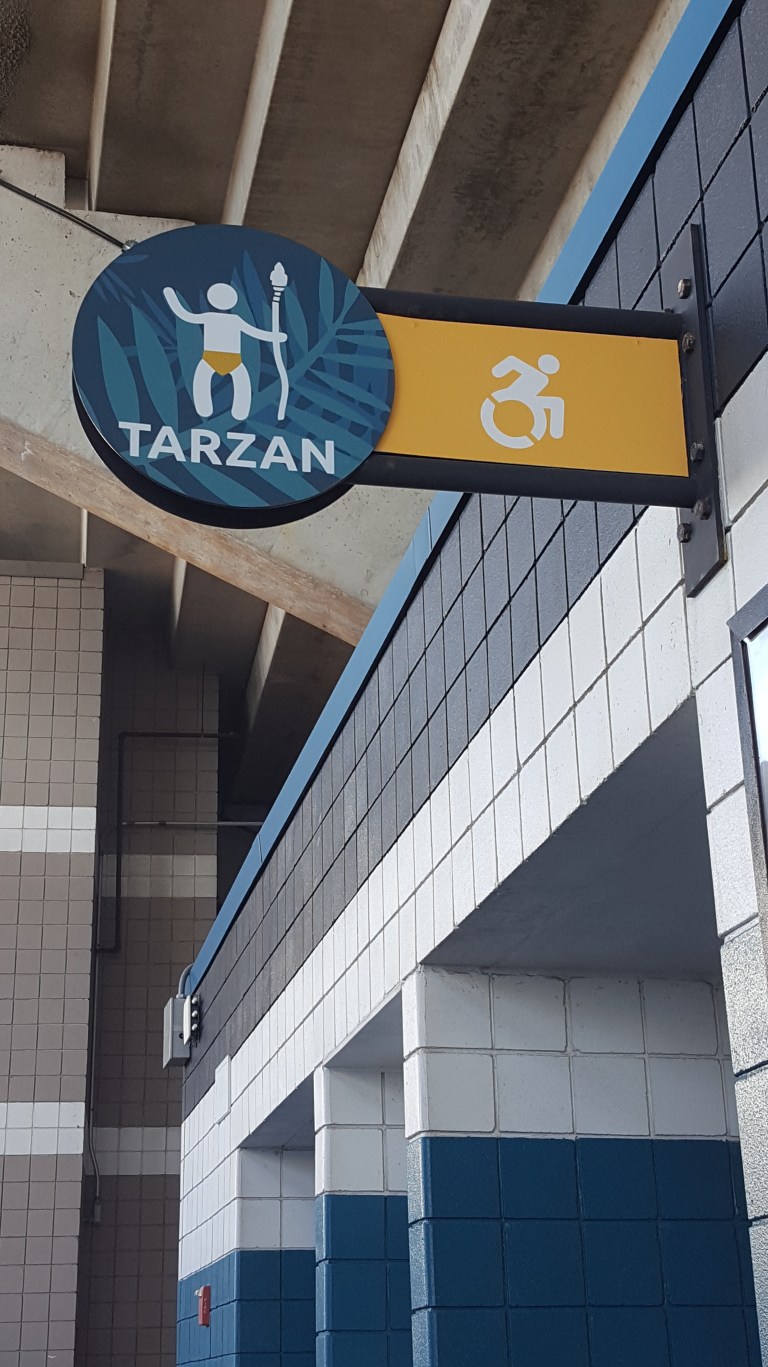 EverBank Field, Jacksonville Jaguars, tazan sign men's room