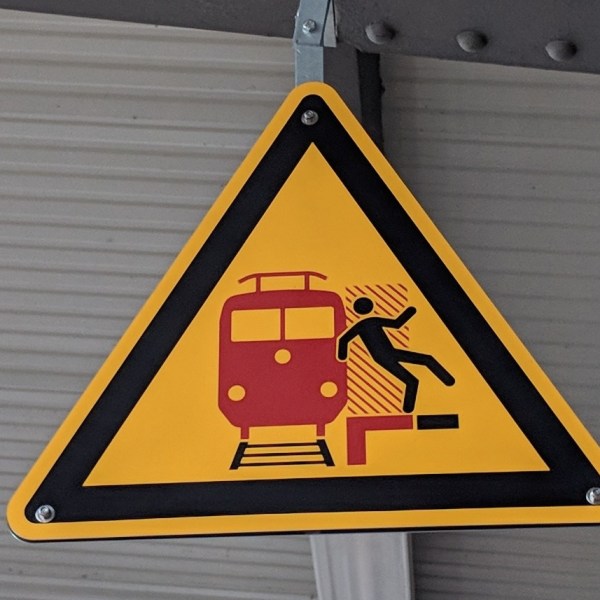 train station sign Mannheim Germany