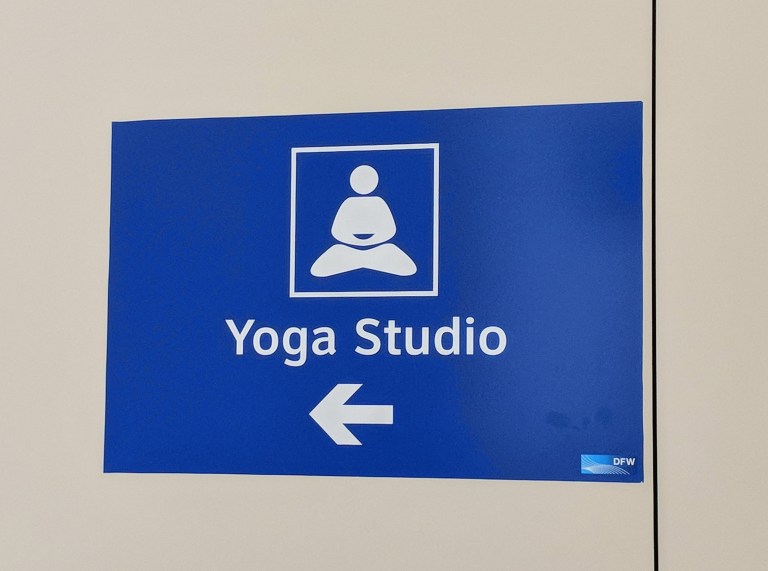 DFW airport yoga studio